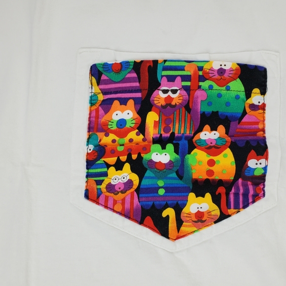 alore vtg heavy short sleeve cat tee OS(2X) - Picture 7 of 9